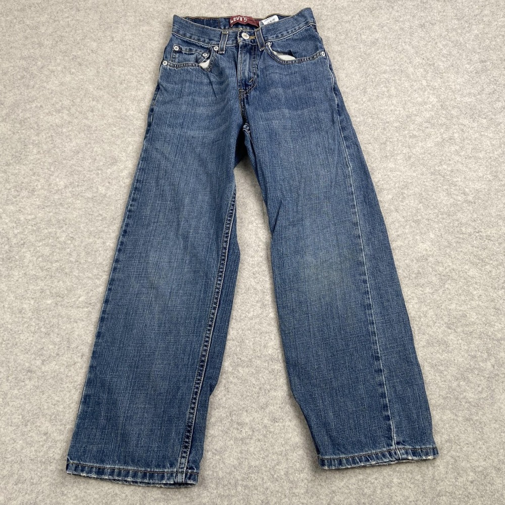 Levis 569 Jeans Boys 10 Slim 23x25 (22x23) Blue Loose Straight Relaxed Fit Denim